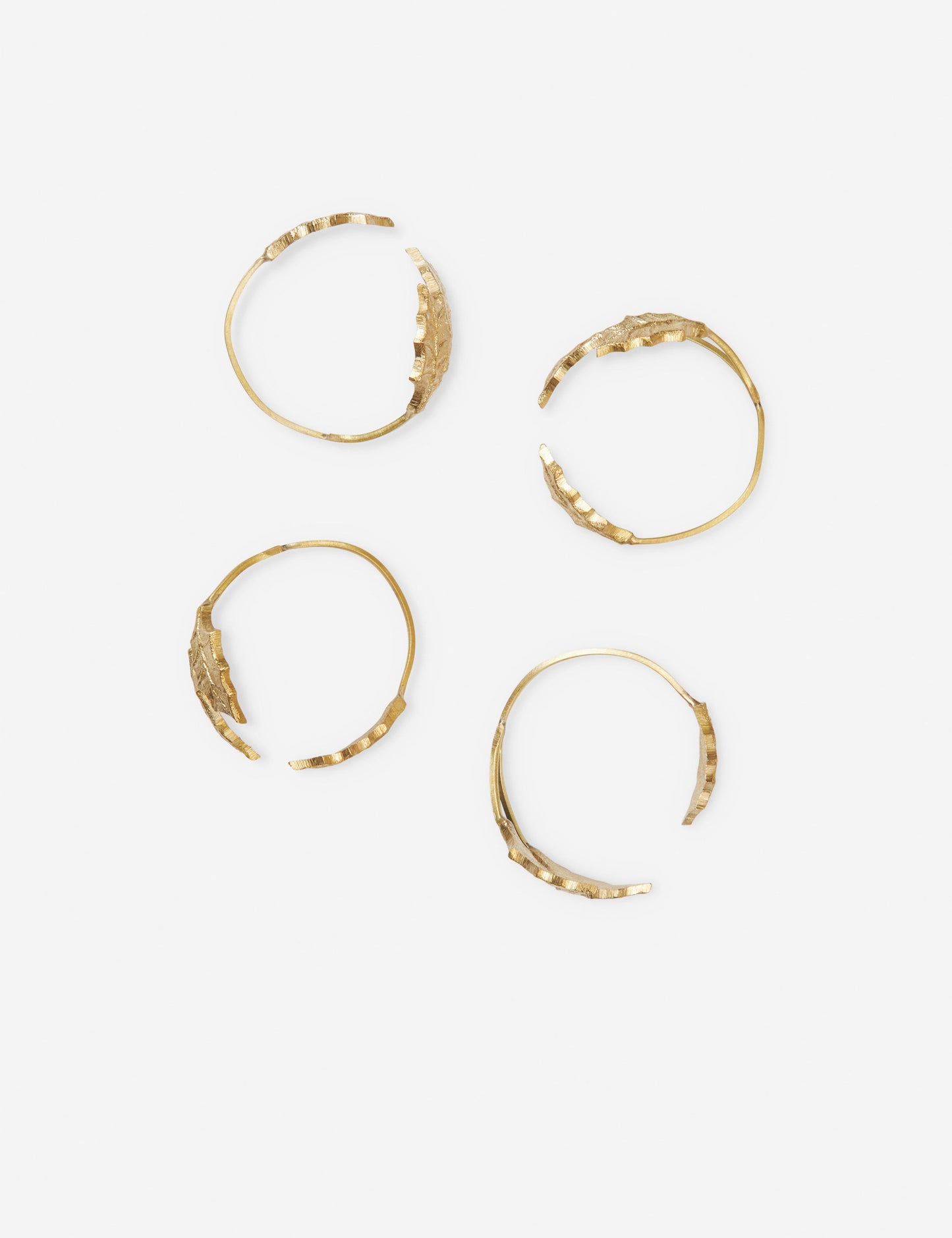 Ronds de serviette en feuille de houx (lot de 4) par Ferm Living