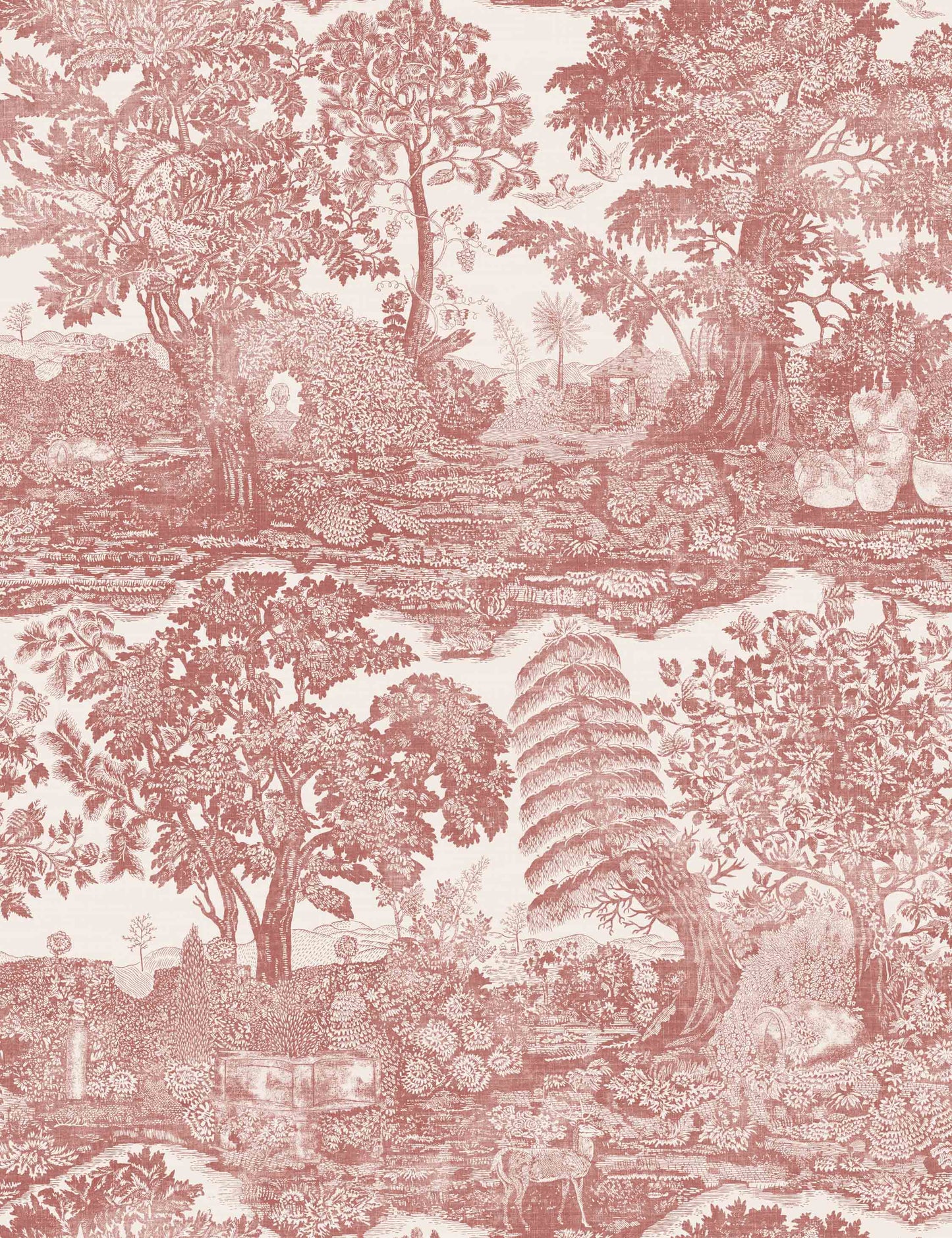 Papier peint Highgrove Toile par Sanderson
