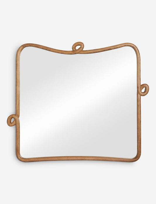 Miroir de cheminée en bois bouclé par Sarah Sherman Samuel