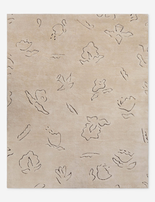 Tapis en laine noué à la main Narsi par Sarah Sherman Samuel