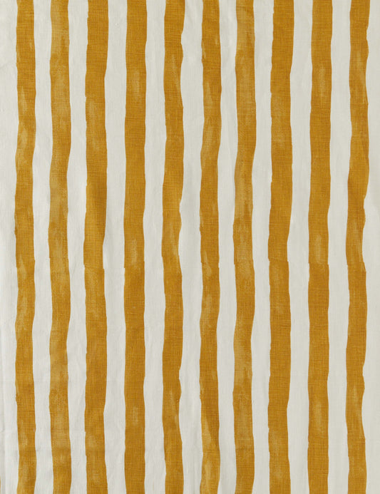 Tissu en lin à rayures picturales par Sarah Sherman Samuel