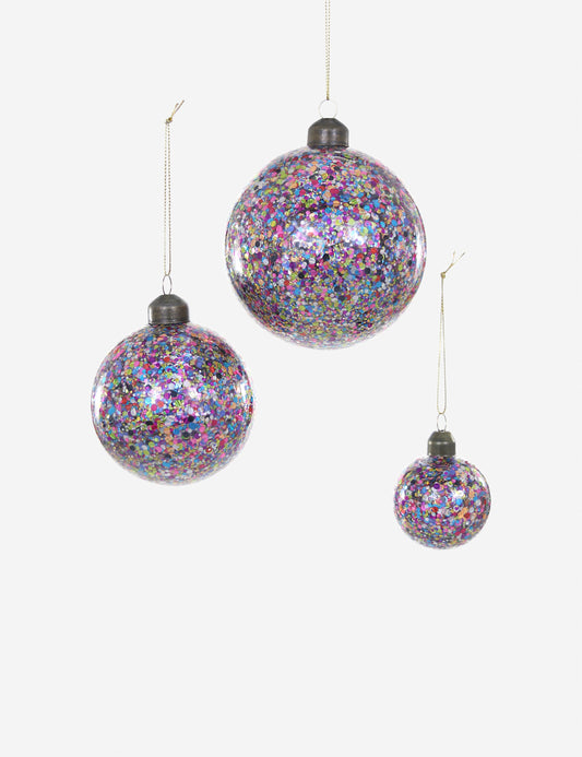 Boules de Noël Confetti (lot de 3) par Cody Foster and Co