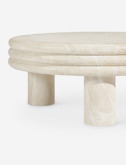 Table basse ronde Brittny par Button Atelier x Co.House Designs