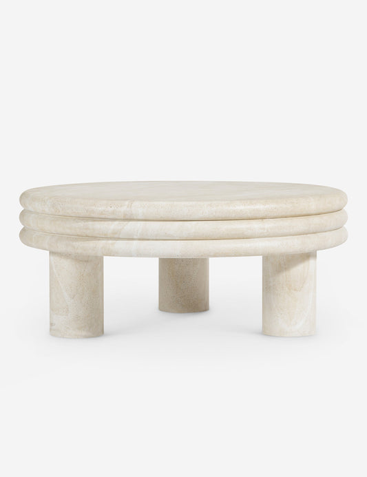 Table basse ronde Brittny par Button Atelier x Co.House Designs