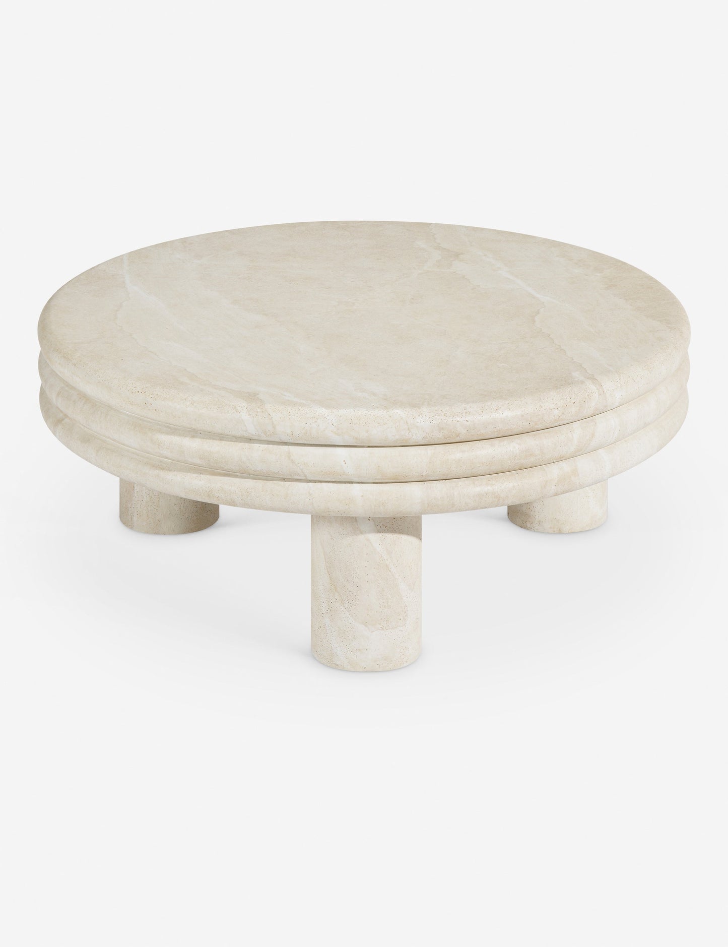 Table basse ronde Brittny par Button Atelier x Co.House Designs