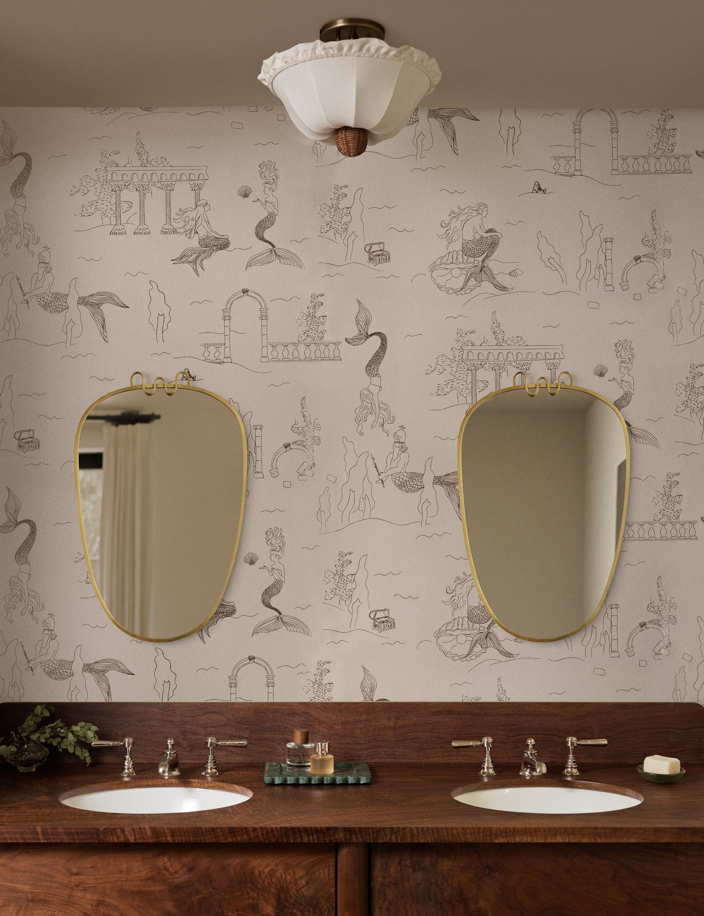 Papier peint Mermaid Toile par Sarah Sherman Samuel