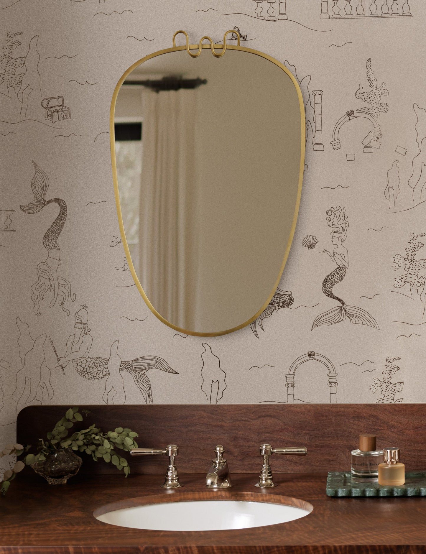 Papier peint Mermaid Toile par Sarah Sherman Samuel