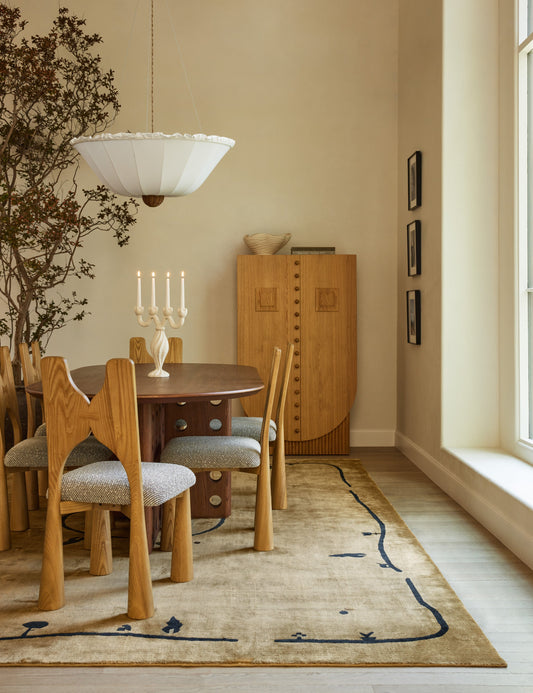 Tapis tissé à la main Village par Sarah Sherman Samuel