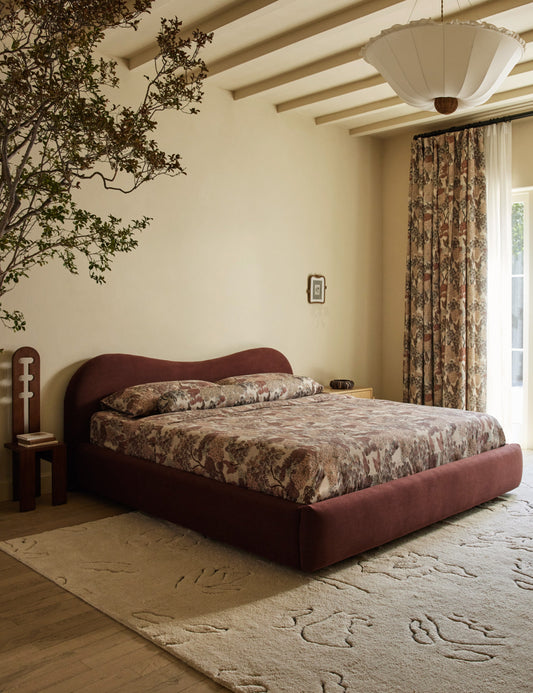 Housse de couette Garden Walk en lin et coton par Sarah Sherman Samuel