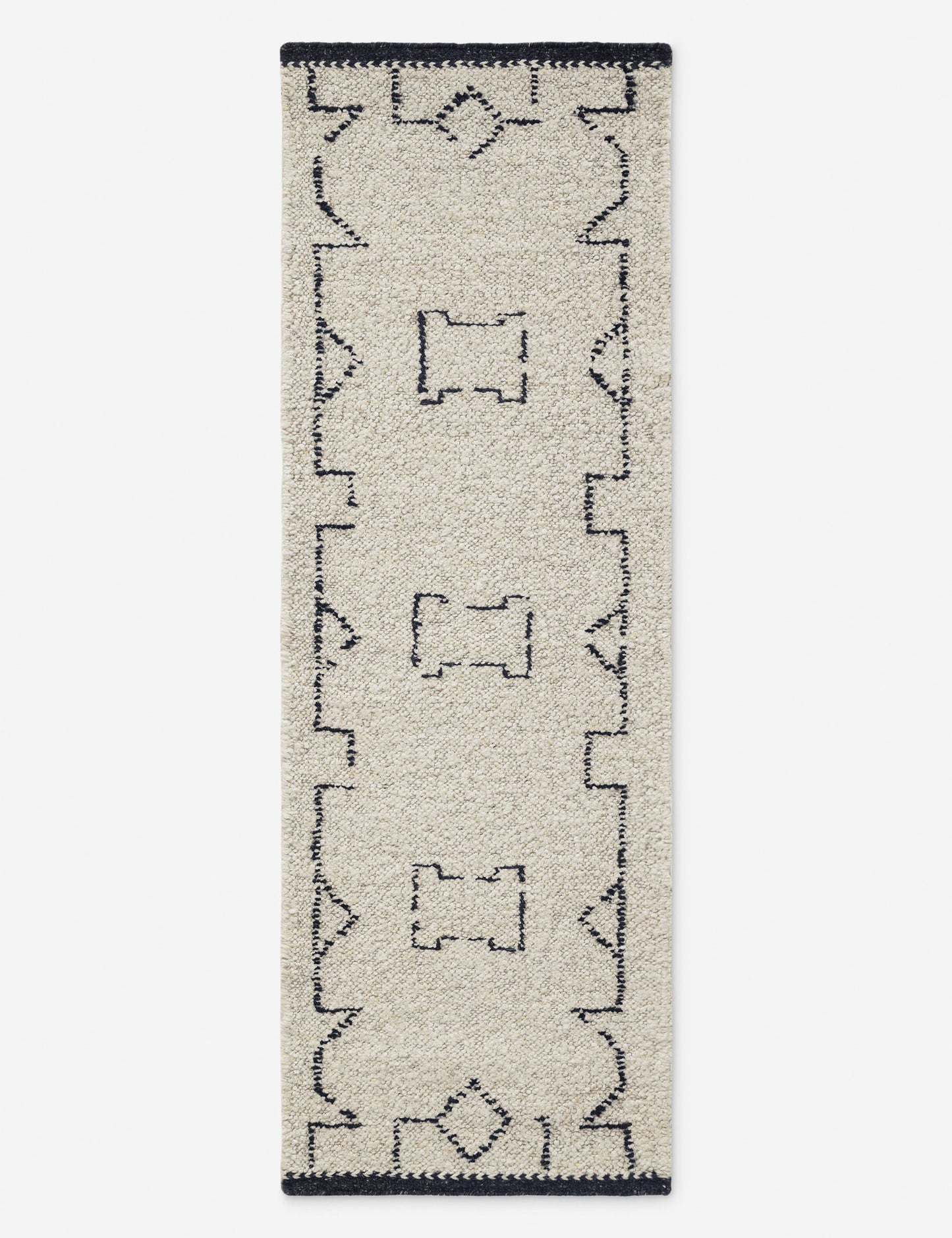 Tapis en laine tissé à plat Ciera