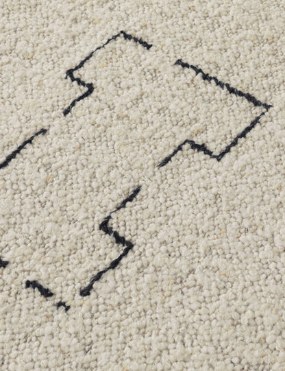 Tapis en laine tissé à plat Ciera