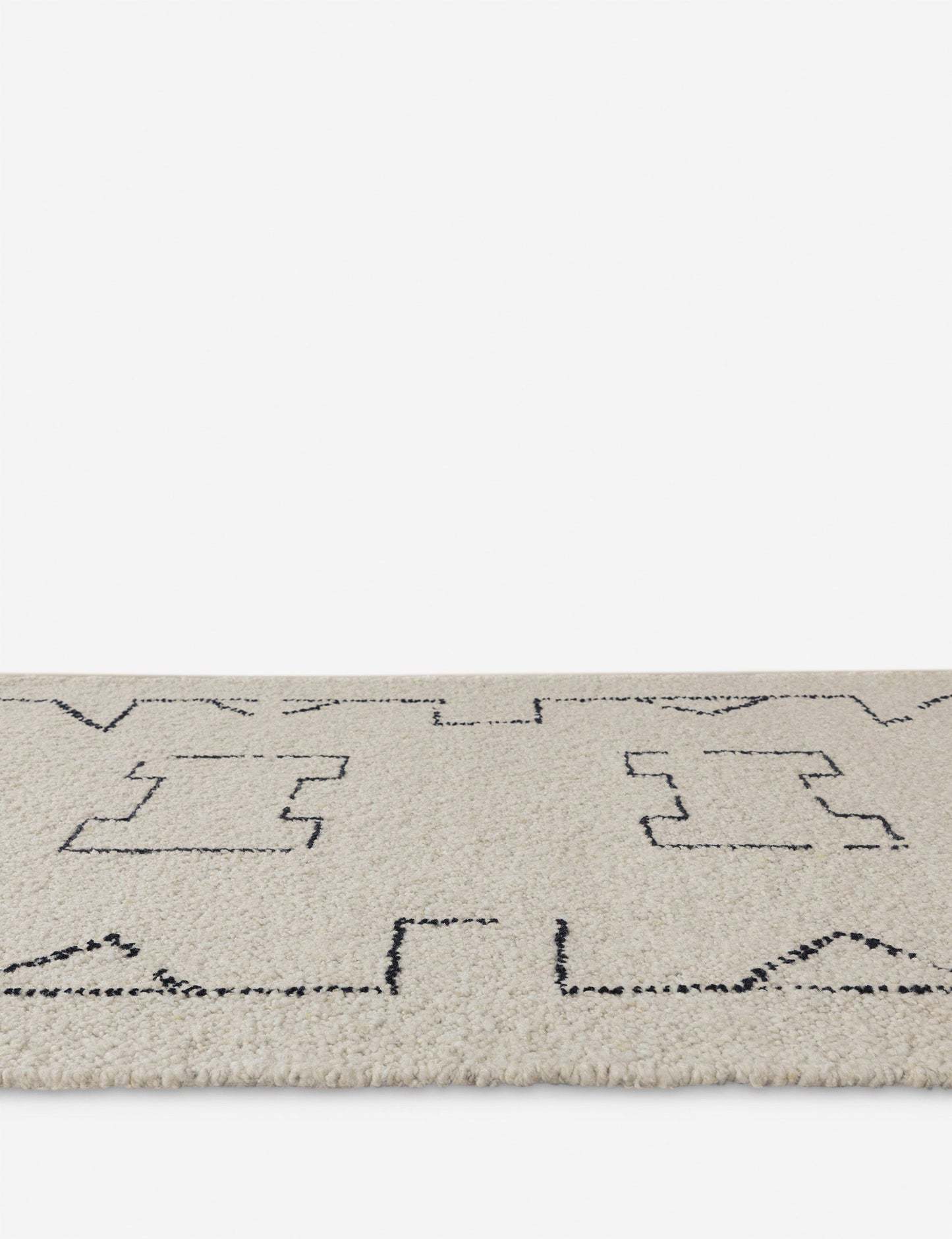 Tapis en laine tissé à plat Ciera