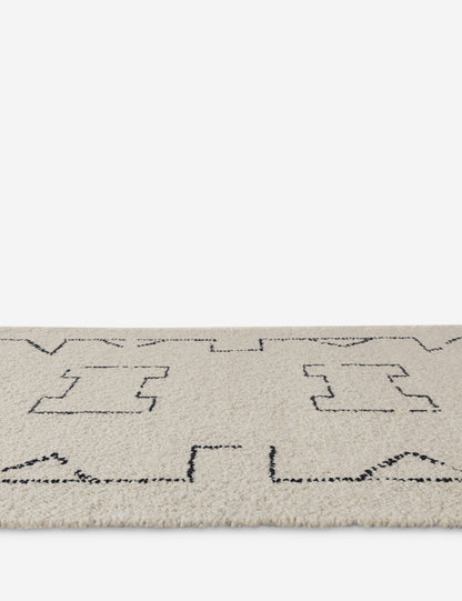 Tapis en laine tissé à plat Ciera