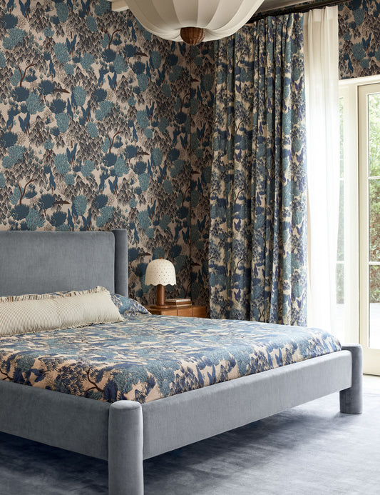 Tissu en lin Garden Walk par Sarah Sherman Samuel