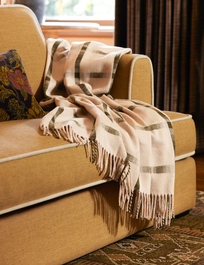 Jeté en laine d'agneau Atwood