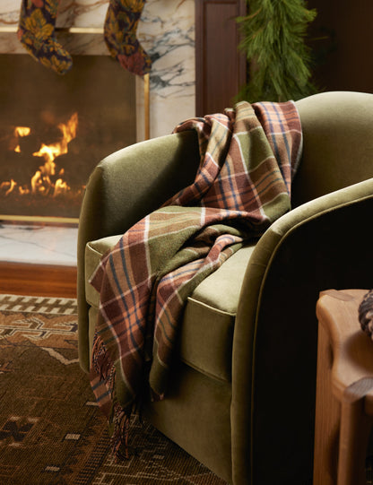 Jeté en laine d'agneau Holm