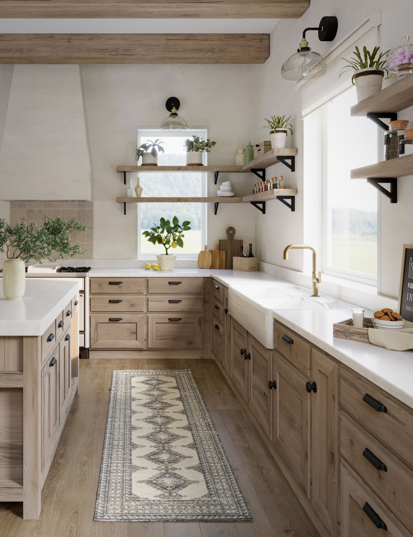 Tapis en laine mélangée Iverson