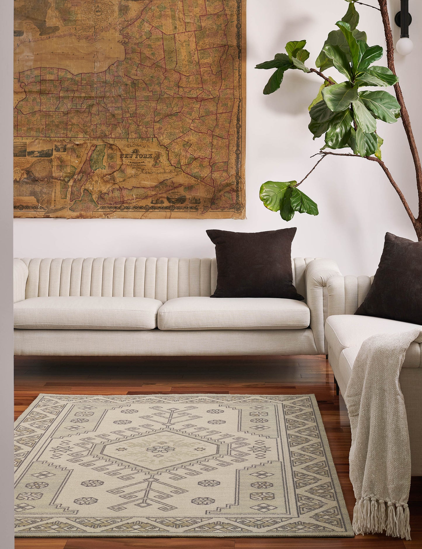 Tapis en laine mélangée Navia