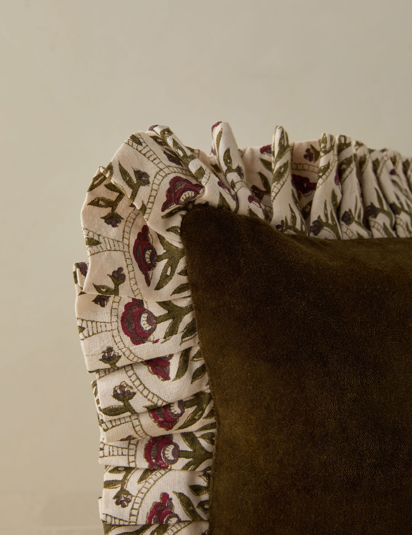 Oreiller en velours Alberta