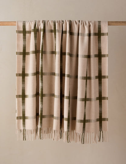 Jeté en laine d'agneau Atwood