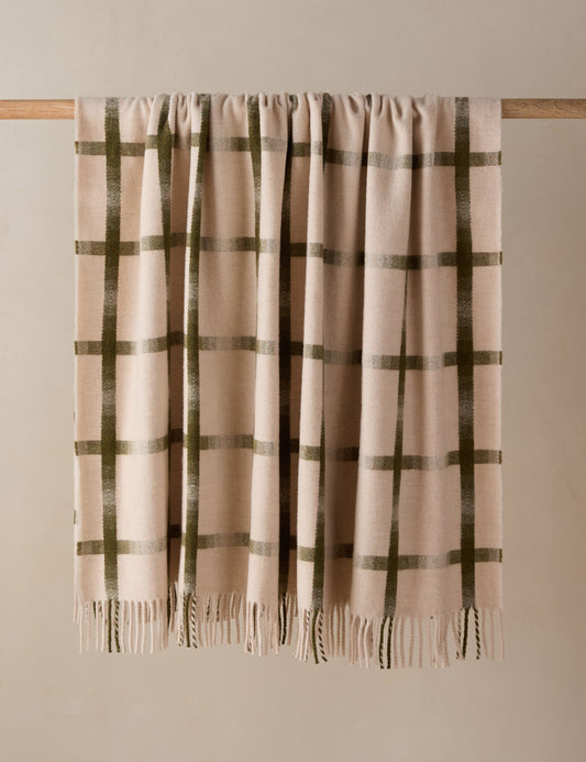 Jeté en laine d'agneau Atwood