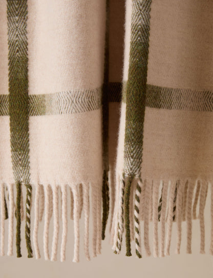 Jeté en laine d'agneau Atwood