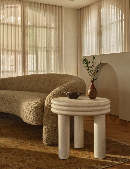 Table d'appoint ronde Roma par Button Atelier x Co.House Designs