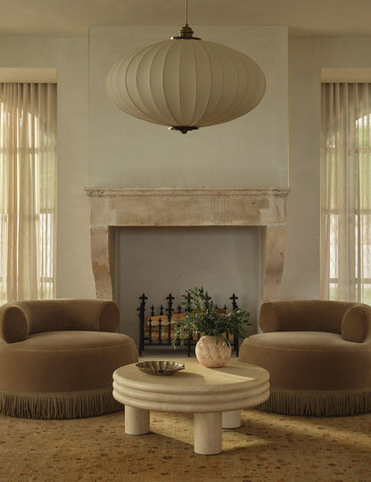 Table basse ronde Brittny par Button Atelier x Co.House Designs