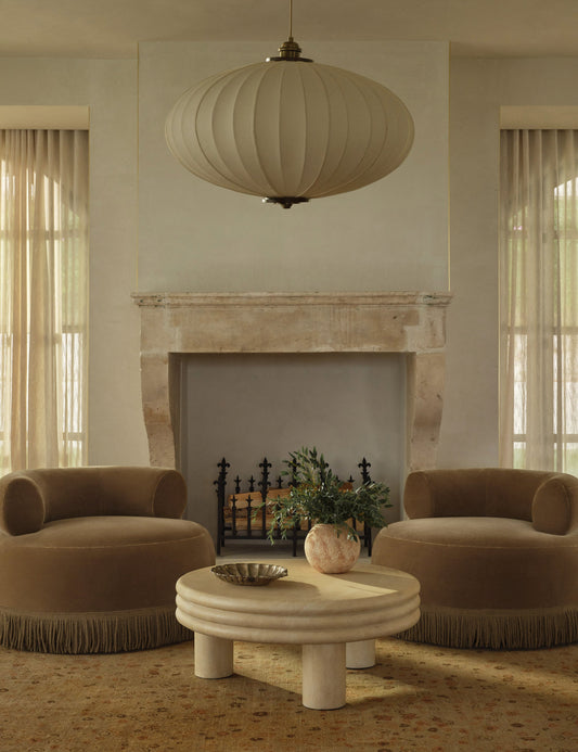 Table basse ronde Brittny par Button Atelier x Co.House Designs