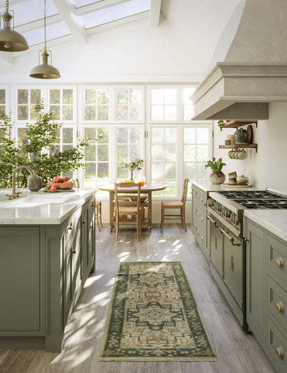 Tapis en laine noué à la main Isandro