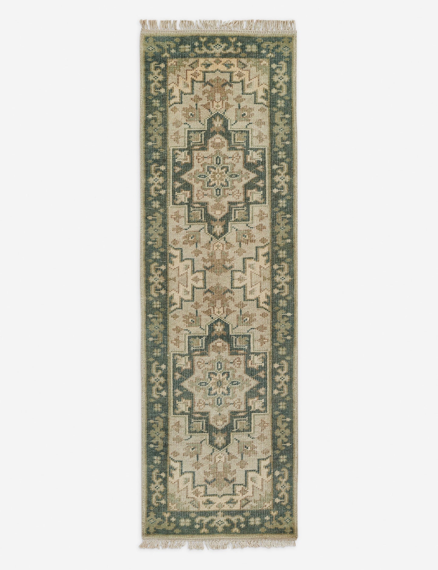 Tapis en laine noué à la main Isandro