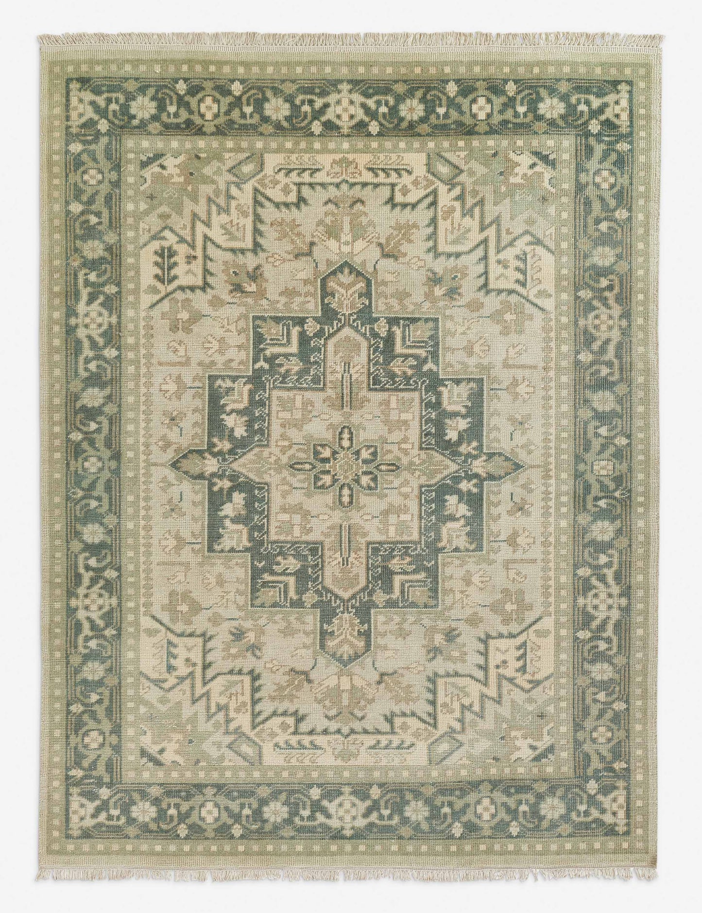 Tapis en laine noué à la main Isandro