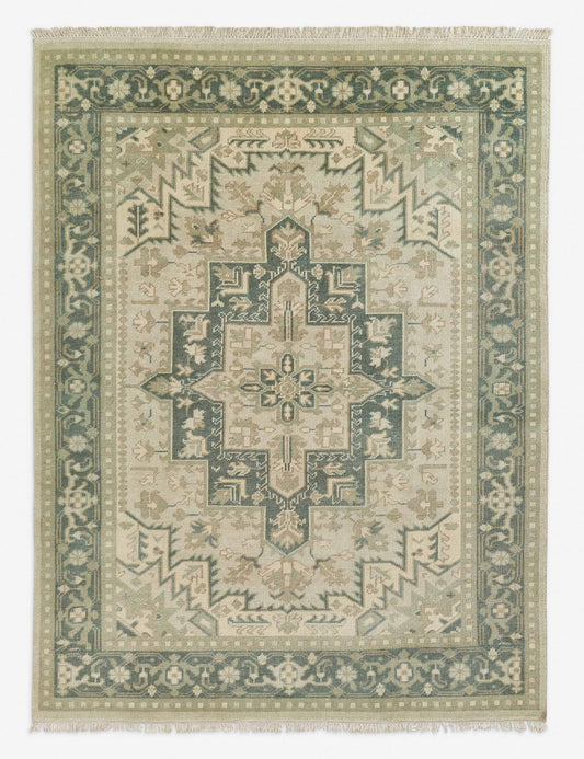 Tapis en laine noué à la main Isandro