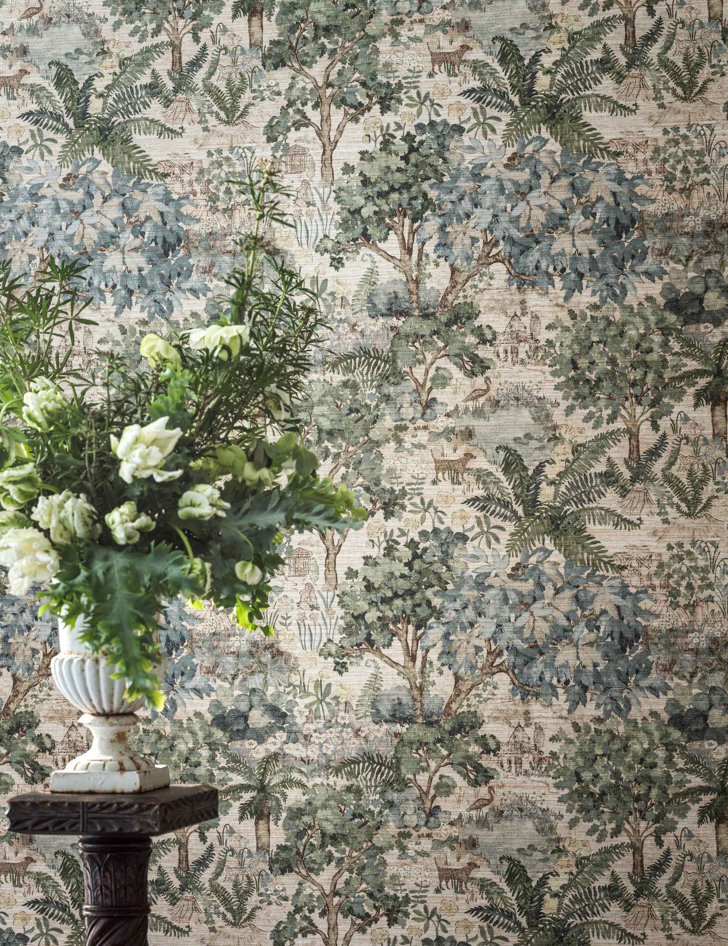 Le papier peint Stumpery de Sanderson