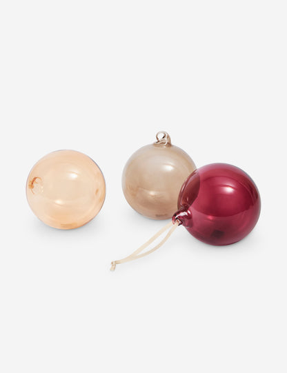Boules de Noël en verre (lot de 3) par Ferm Living