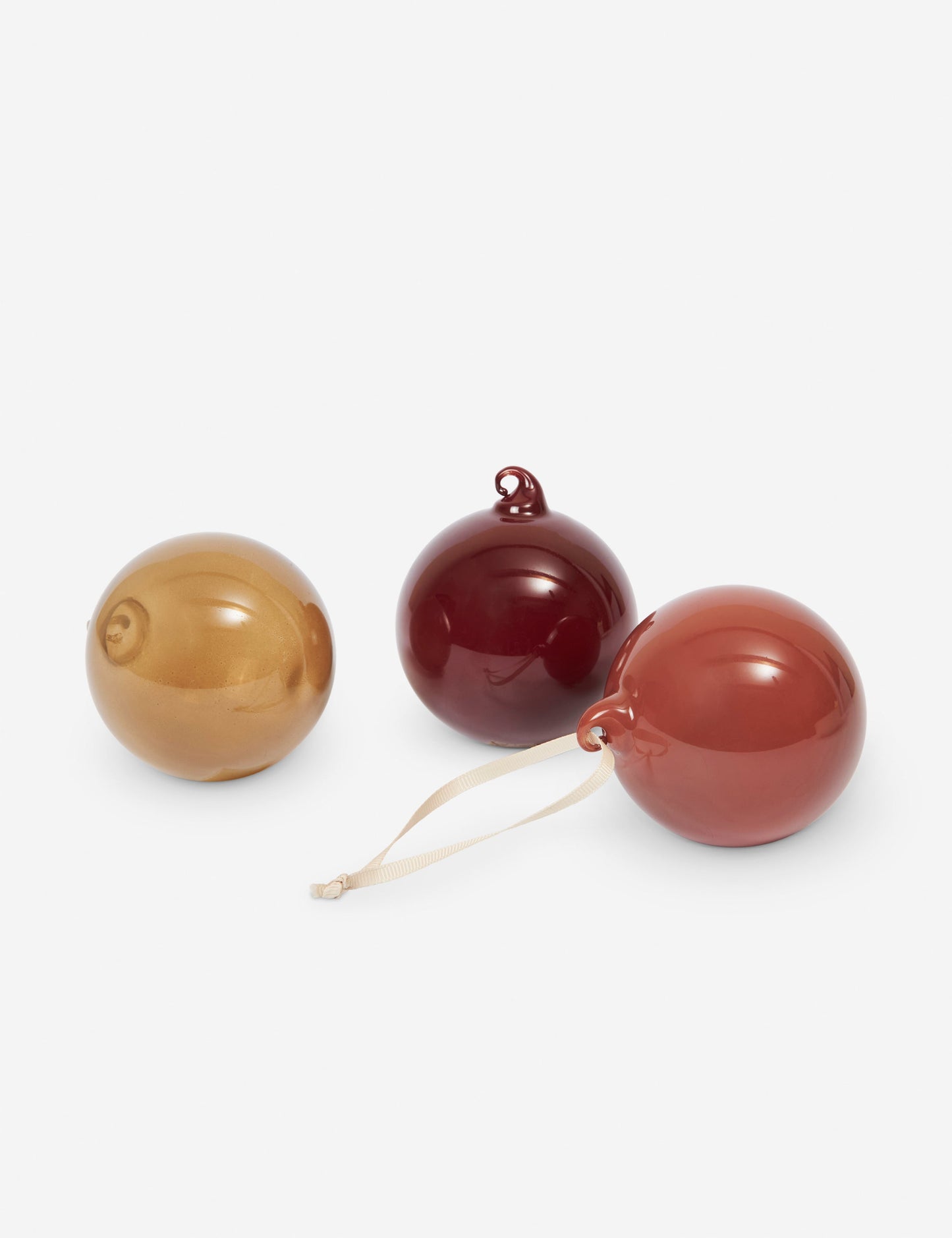 Boules de Noël en verre (lot de 3) par Ferm Living
