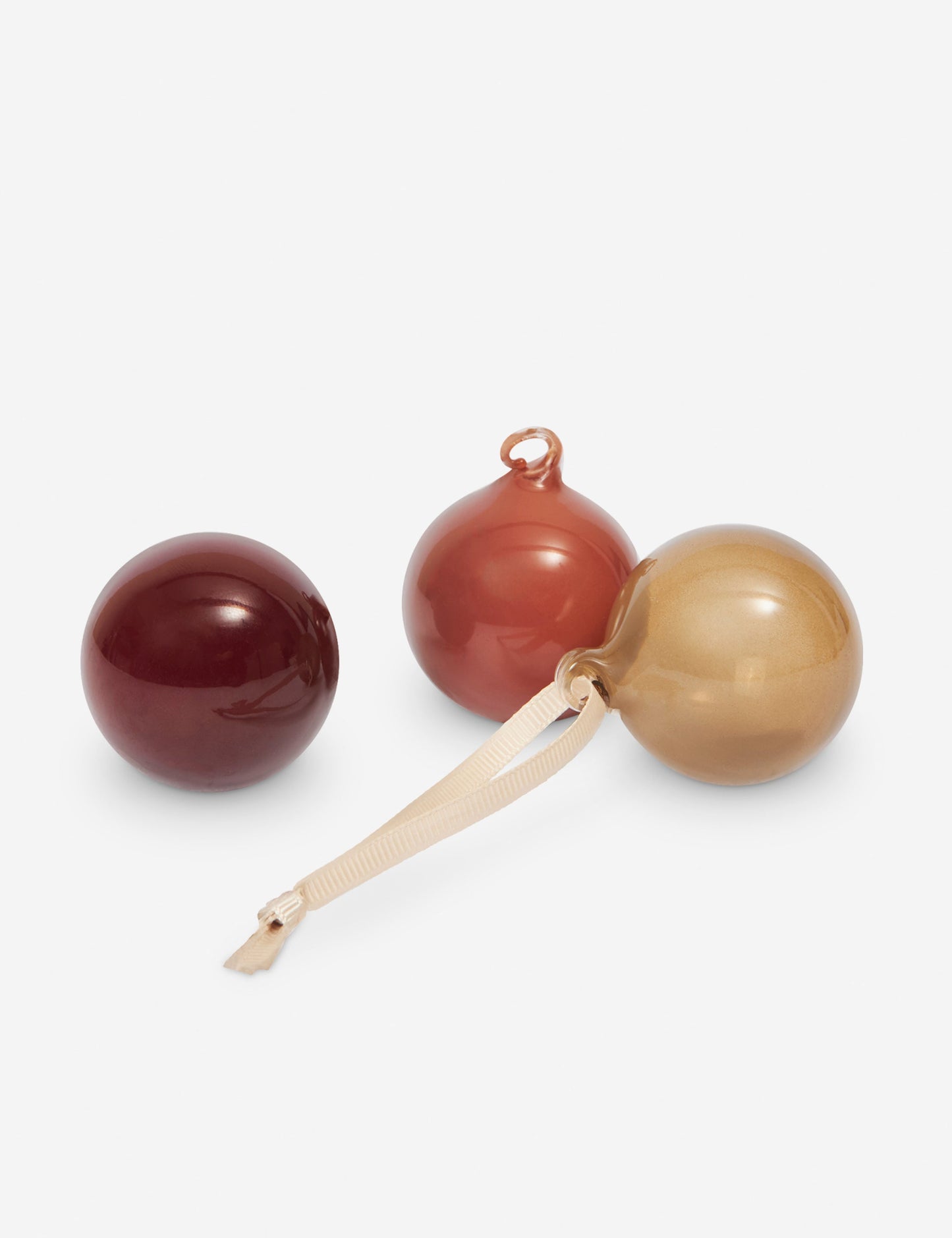 Boules de Noël en verre (lot de 3) par Ferm Living