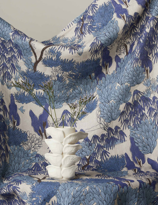 Tissu en lin Garden Walk par Sarah Sherman Samuel
