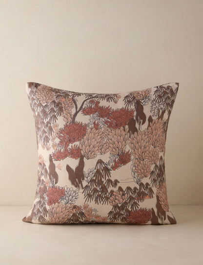 Coussin en lin Garden Walk par Sarah Sherman Samuel