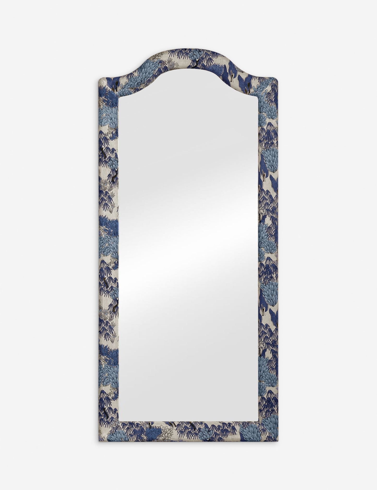 Miroir pleine longueur rembourré Garden Walk par Sarah Sherman Samuel