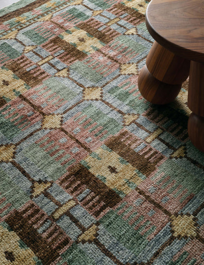 Tapis en laine noué à la main Ilse