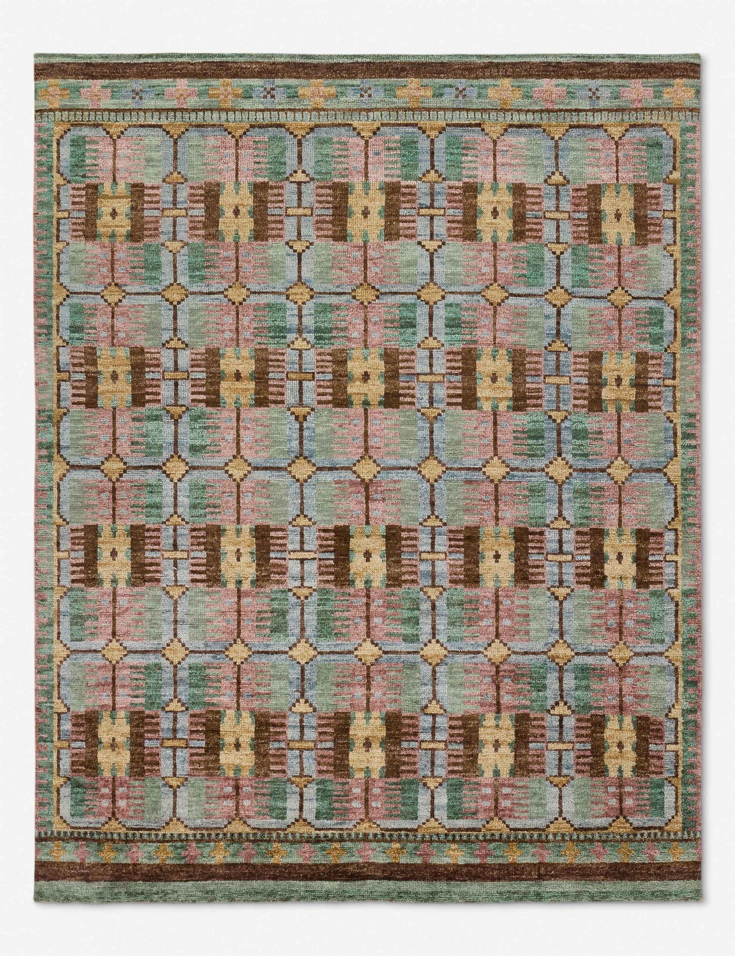 Tapis en laine noué à la main Ilse