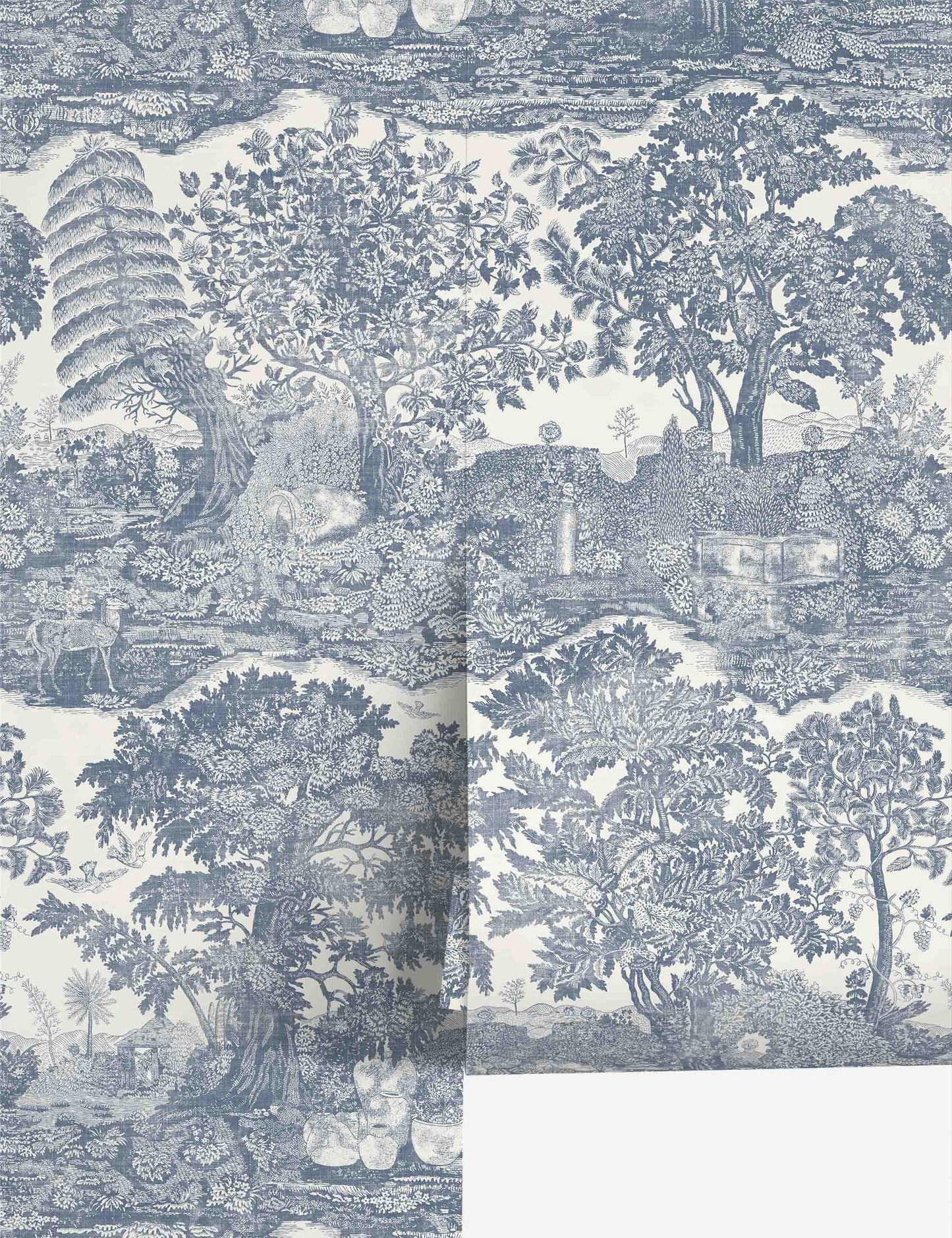 Papier peint Highgrove Toile par Sanderson