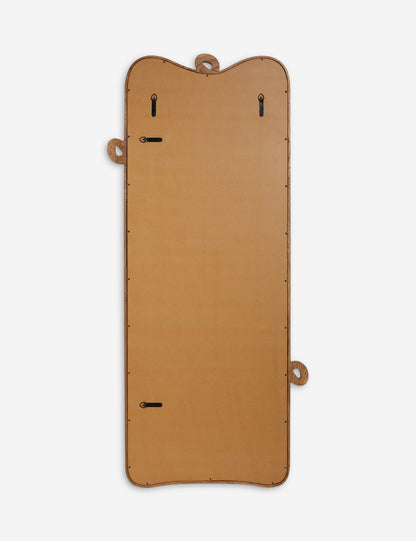 Miroir pleine longueur en bois bouclé par Sarah Sherman Samuel