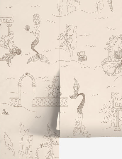 Papier peint Mermaid Toile par Sarah Sherman Samuel