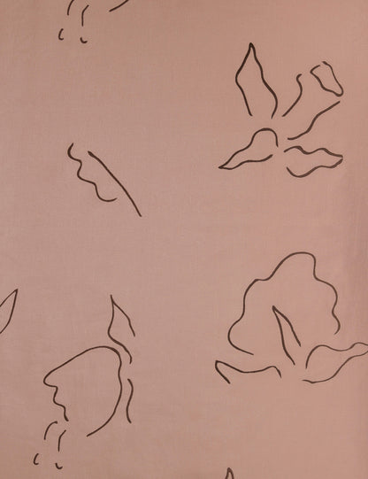 Tissu en lin brodé Narsi par Sarah Sherman Samuel