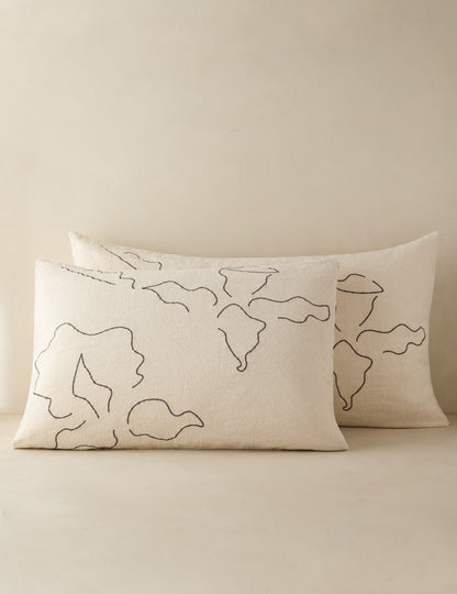 Taies d'oreiller en lin et coton Narsi (lot de 2) par Sarah Sherman Samuel