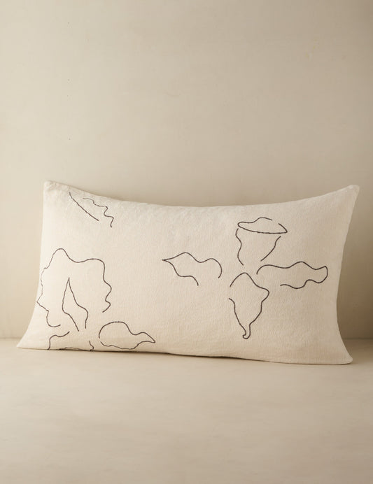 Taies d'oreiller en lin et coton Narsi (lot de 2) par Sarah Sherman Samuel