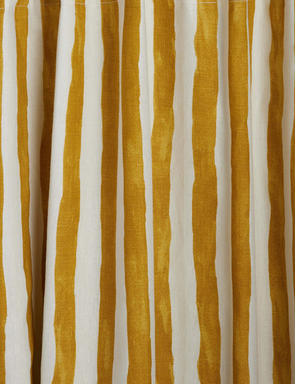 Panneau de rideau en lin à rayures picturales par Sarah Sherman Samuel