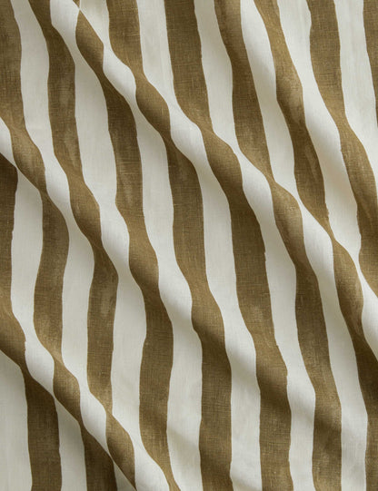 Tissu en lin à rayures picturales par Sarah Sherman Samuel